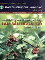 Định hướng bảo tồn và phát triển lâm sản ngoài gỗ đến năm 2020  thông tin chuyên đề nông nghiệp và phát triển nông thôn 