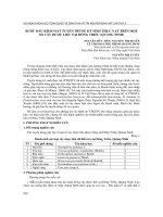 BƯỚC ĐẦU KHẢO SÁT TUYẾN TRÙNG KÝ SINH THỰC VẬT TRÊN MỘT SỐ CÂY DƯỢC LIỆU TẠI ĐÔNG TRIỀU (QUẢNG NINH)