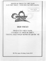 Hội thảo trái cây việt nam cơ hội và thách thức trong hội nhập kinh tế quốc tế 