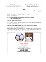 Tổng hợp bộ đề thi tiếng anh vấn đáp môn tiếng anh 1