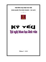 kỷ yếu hội nghị khoa học sinh viên