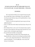 DỰ án xây DỰNG NHÀ máy HOA QUẢ ĐÓNG hộp NĂNG SUẤT 