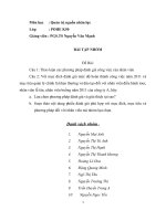 Bài tập nhóm môn học quản trị nguồn nhân lực