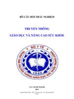Trắc nghiệm truyền thông giáo dục và nâng cao sức khỏe