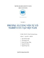 Tiểu luận phương án tăng vốn tự có nghiên cứu tại việt nam 