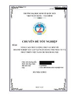 CD_ Nâng cao chất lượng cho vay đối với DNXL tại NHTMCP Đầu tư và Phát triển Việt Nam chi nhánh Hà Nội