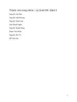 Chức năng hoạch định, tổ chức, lãnh đạo ở công ty Kinh Đô.