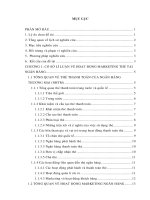 Một số giải pháp hoàn thiện hoạt động marketing dịch vụ thẻ tại ngân hàng TMCP đông á   CN đồng nai 