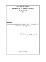 Soạn thảo tiến trình dạy học giải quyết vấn đề bài từ thông, cảm ứng điện từ