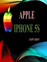 tiểu luận APPLE IPHONE 5S