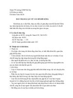 bản tham luận về đời sống