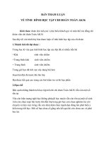 tham luận về tình hình học tập