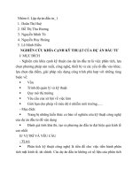 Nghiên cứu khía cạnh kỹ thuật của dự án đầu tư