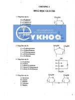 TRẮC NGHIỆM hóa SINH -chương 1 hóa học glucid