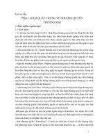 Tình hình và thực trạng nhượng quyền thương mại tại việt nam 