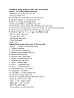 Chương II Hệ tim mạch