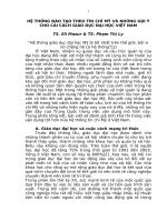 HỆ THỐNG ĐÀO TẠO THEO TÍN CHỈ MỸ VÀ NHỮNG GỢI Ý CHO CẢI CÁCH GIÁO DỤC ĐẠI HỌC VIỆT NAM