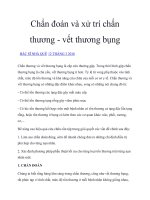 Chẩn đoán và xử trí chấn thương   vết thương bụng