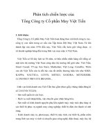 Phân tích chiến lược của tổng công ty cổ phần may việt tiến 