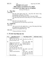 BAI 29NC MOMEN CỦA LỰC   ĐIỀU KIỆN CÂN BẰNG CỦA MỘT  VẬT RẮN CÓ TRỤC QUAY CỐ ĐỊNH 