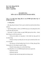 So sánh hoạt động đầu tư của DNBH phi nhân thọ và DNBH nhân thọ 