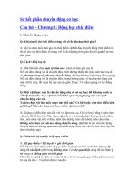 câu hỏi về động học