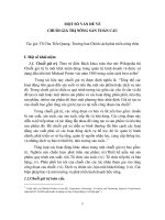 MỘT SỐ VẤN ĐỀ VỀ CHUỖI GIÁ TRỊ NÔNG SẢN TOÀN CẦU