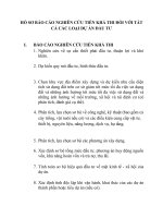 Hồ sơ báo cáo nghiên cứu tiền khả thi đối với tất cả các loại dự án đầu tư