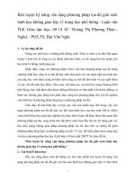 Rèn luyện kỹ năng vận dụng phương pháp tọa độ giải toán hình học không gian lớp 12 trung học phổ thông