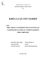 Thực trạng và giải pháp nâng cao năng lực cạnh tranh của công ty cổ phần tập đoàn đông thiên phú 