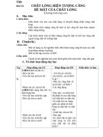 BAI 53NC CHẤT LỎNG HIỆN TƯỢNG CĂNG BỀ MẶT CỦA CHẤT LỎNG