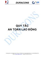 quy tắc an toàn lao động