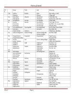 Form of word (part 1)