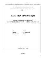 SKKN vật lí 10  phương pháp giải bài tập về các định luật bảo toàn vật lí 10 nâng cao