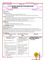 t 30 Cân bằng của một vật có trục quay cố định. Mô men lực