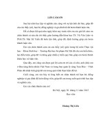 NGHIÊN CỨU ẢNH HƯỞNG CỦA THẢM THỰC VẬT ĐẾN ĐA DẠNG LOÀI BƯỚM THUỘC TỔNG HỌ BƯỚM PHƯỢNG, BỘ CÁNH VẢY (Lepidoptera, Papilionoidea) Ở VƯỜN QUỐC GIA TAM ĐẢO, VĨNH PHÚC       LUẬN VĂN THẠC SĨ KHOA HỌC SINH HỌC