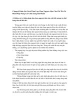 khảo sát cách thức lựa chọn nguyên liệu cho chi tiết và biện pháp nâng cao chất lượng sản phẩm