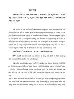 Nghiên cứu môi trường vĩ mô để xây dựng dự án mở hệ thống bán sữa tự động trên địa bàn trung tâm thành phố hà nội 