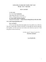 Sáng kiến kinh nghiệm “ tuyên truyền, hưỡng dấn học sinh cách chăm sóc vệ sinh răng miệng đúng cách 