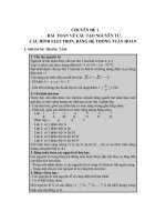 chuyên đề 1 hoa 10 