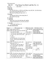 BAI 43NC Ứng Dụng Của Định Luật BécNu –Li 