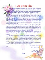 Đánh giá tình hình sử dụng đất trong việc thực hiện đề án xây dựng nông thôn mới giai đoạn 2011   2014 tại xã bình dương, huyện bình sơn, tỉnh quảng ngãi 