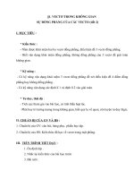 Giáo án Vecto trong không gian hình học 11 (tieets2)