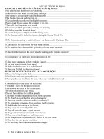 BÀI tập về câu bị ĐỘNG