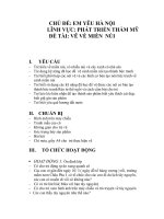 Giáo án mầm non phát triển thẩm mỹ chủ đề vẽ về miền núi