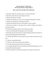 Câu hỏi ôn tập môn Viễn thám