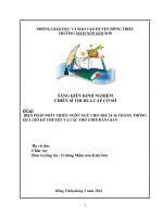 sáng kiến kinh nghiệm BIỆN PHÁP PHÁT TRIỂN NGÔN NGỮ CHO TRẺ 24 36 THÁNG THÔNG QUA GIỜ kể CHUYỆN và các TRÒ CHƠI dân GIAN