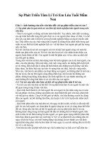 Nghiên cứu sự phát triển tâm lý trẻ em lứa tuổi mầm non