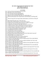 Đề cương bệnh lý học thú y 2(nguồn Đinh Công Trưởng)