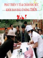 bài tieur luận phát triển y tế chăm sóc sức khỏe ban đầu ở nông thôn